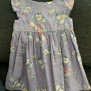 Floral Purple Toddler Dress